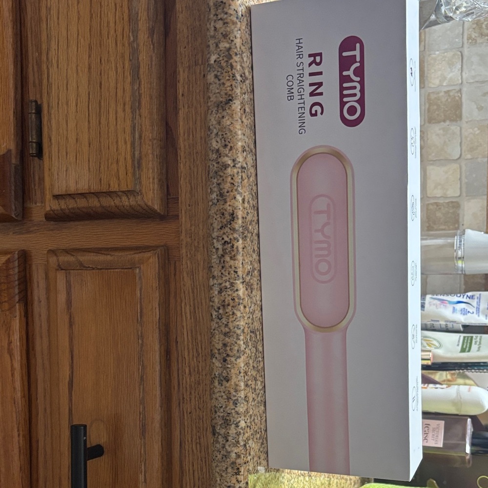 TYMO Ring Hair Straightening Comb - Pink
